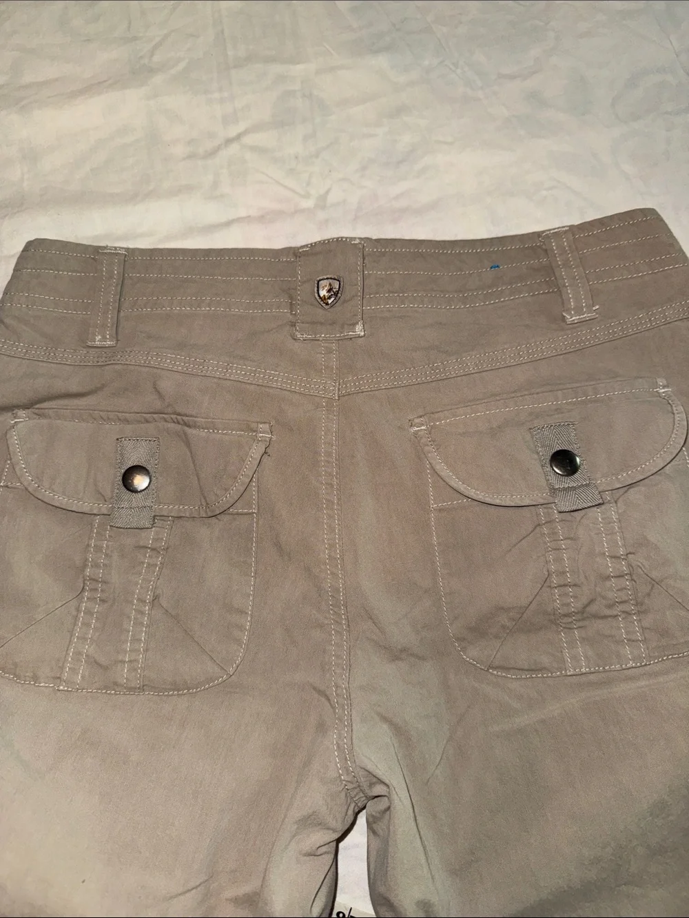 KÜHL Roll-Up Pants Khaki Hiking Camping Cargo Size 2 Short